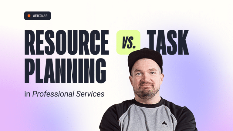 Task Planning vs. Resource Planning in Professional Services