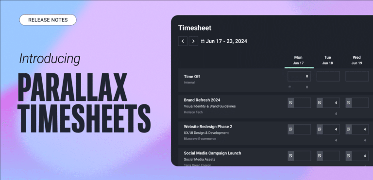 parallax timesheets